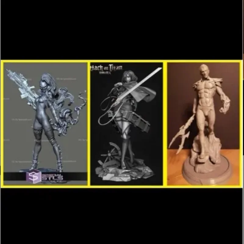 

LindenKing A1030 Unpainted 3D Customized products Garage Kits Unpainted Figure GK Models White resin and Unassembled