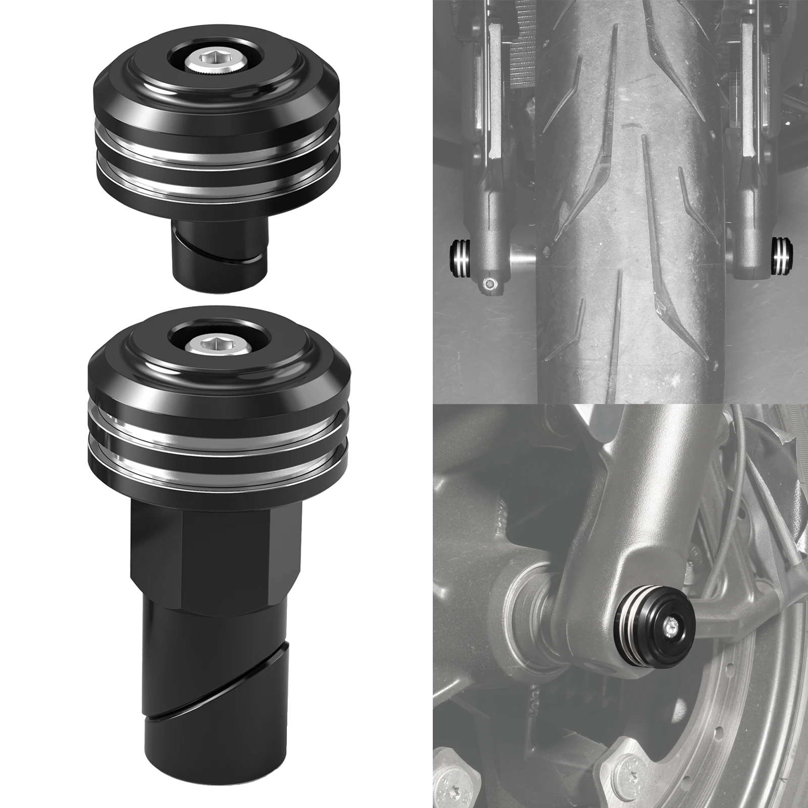 

Motorcycle Front Wheel Axle Nut Caps for Harley RH1250S Sportster S 2022-2024 RA1250 Pan America 1250 21-23 Front Axle Sliders