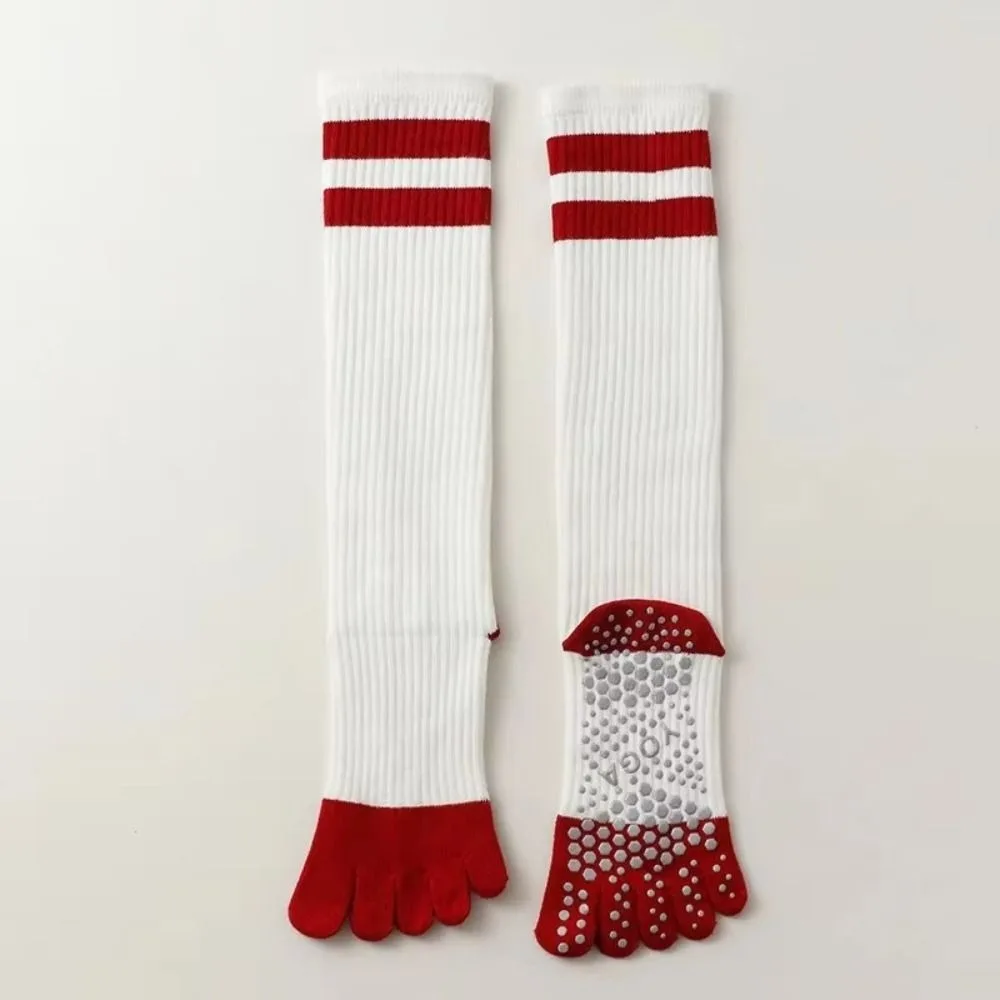 

New Cotton Five-finger Yoga Socks Non Slip Breathable Grip Socks Silicone Grips Sports Socks Women