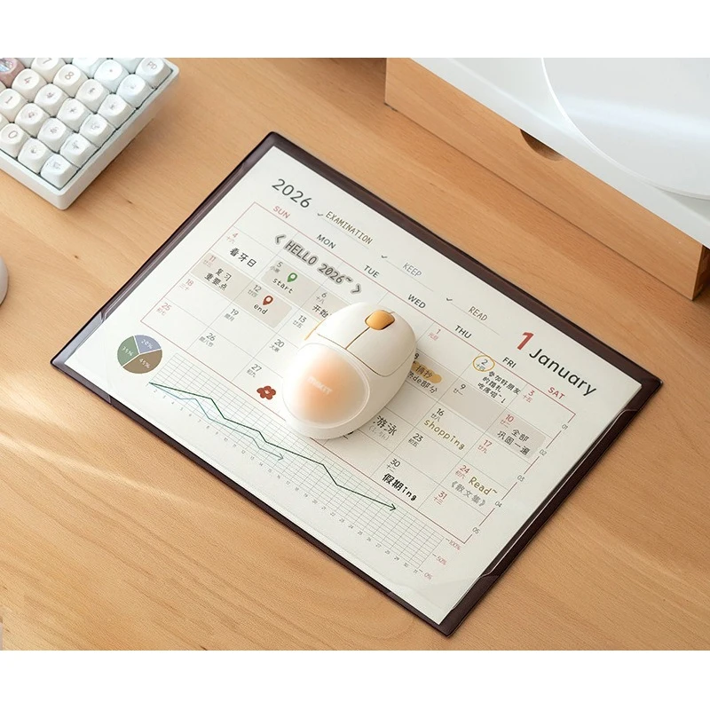 

Настольный календарь-планер 2026: многофункциональный коврик для стола, ежемесячный календарь, коврик для мыши