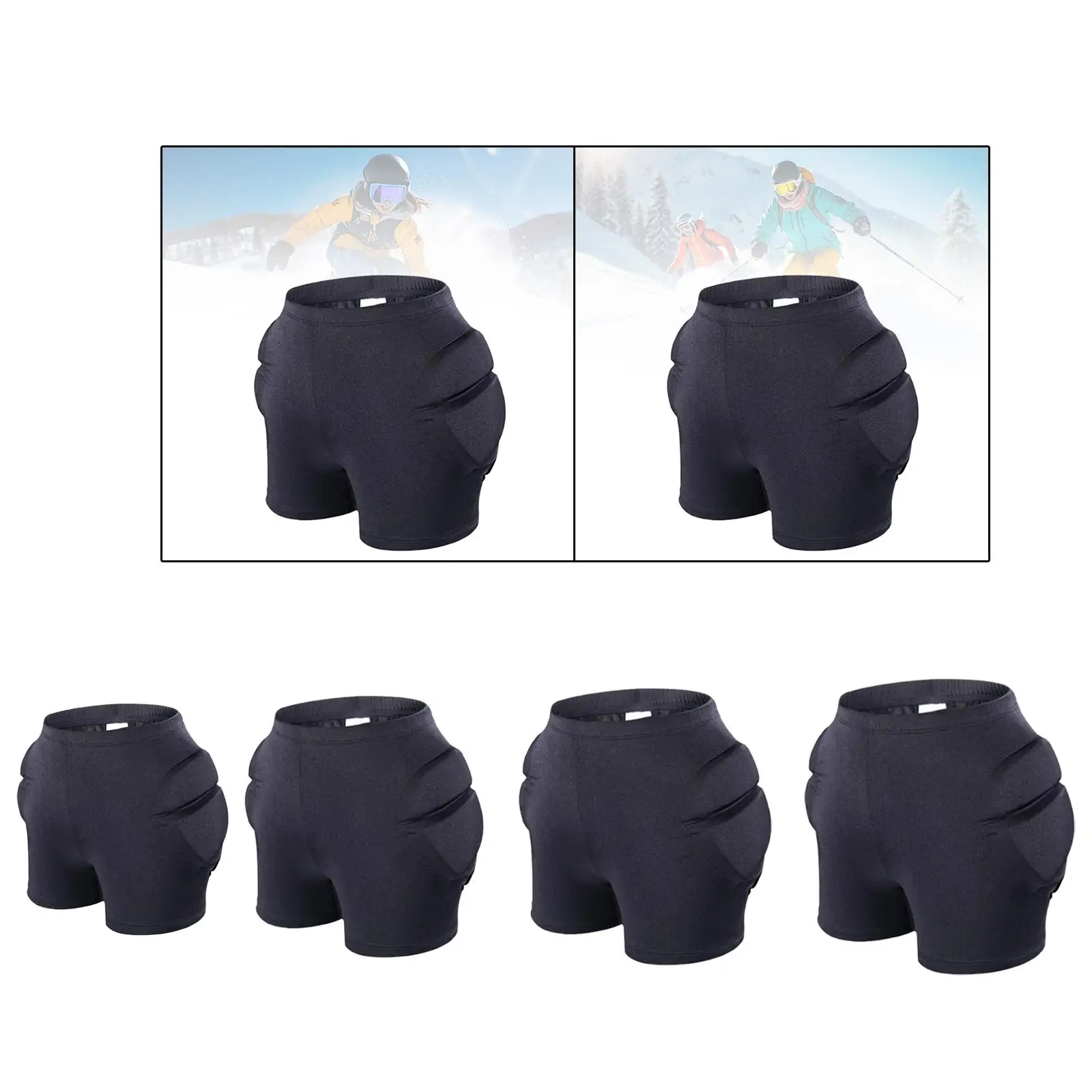 Padded Shorts Sponge Thickened Hip Protector for Biking Skateboard Outdoor