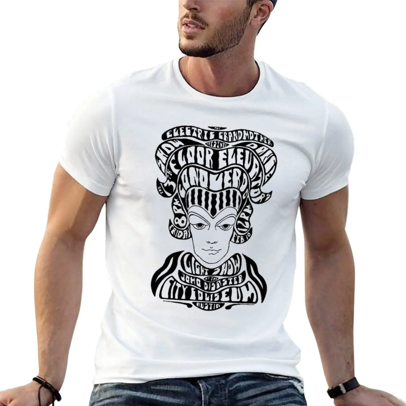 13th Floor Elevators T-Shirt croswit shirt man summer top black t-shirts for men