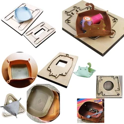 Handmade Leather Storage Tray Template, Leather Organizer Box ,Steel Blade Cutter, Punching ,Cutting Dies, DIY Tray Collections
