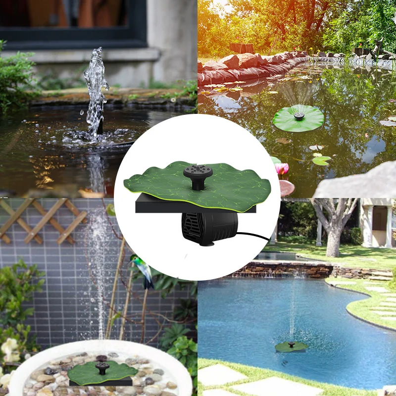 

Solar Powered Rockery Water Flow DC 6V Water Pump Flow Brushless Water Pomp Sprinkler Outdoor Submersible Fountain Spray