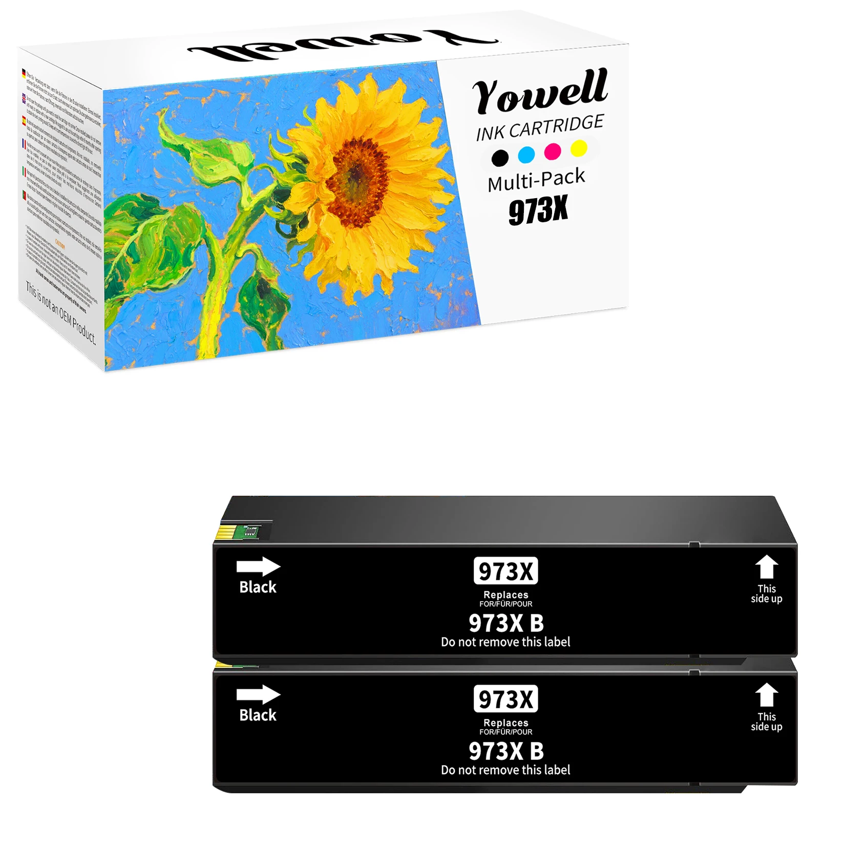 Yowell 973X Multipack Tintenpatronen Kompatibel mit HP 973X, Geeignet für HP PageWide Pro 452, 452dw, 452dn, 477, 552, 552dw – Detail 2