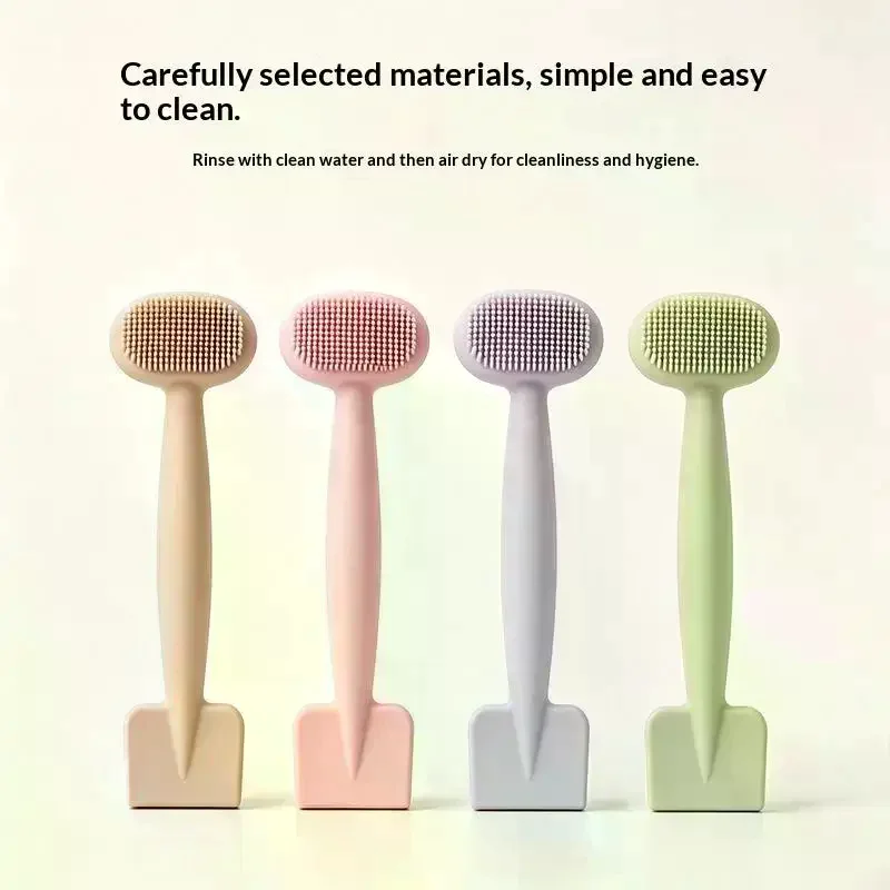Head Facial Mask Brush Silicone Applicator Spoon Spatula Stirring Stick Women Skin Face Cleansing Care Home Makeup Tools Double