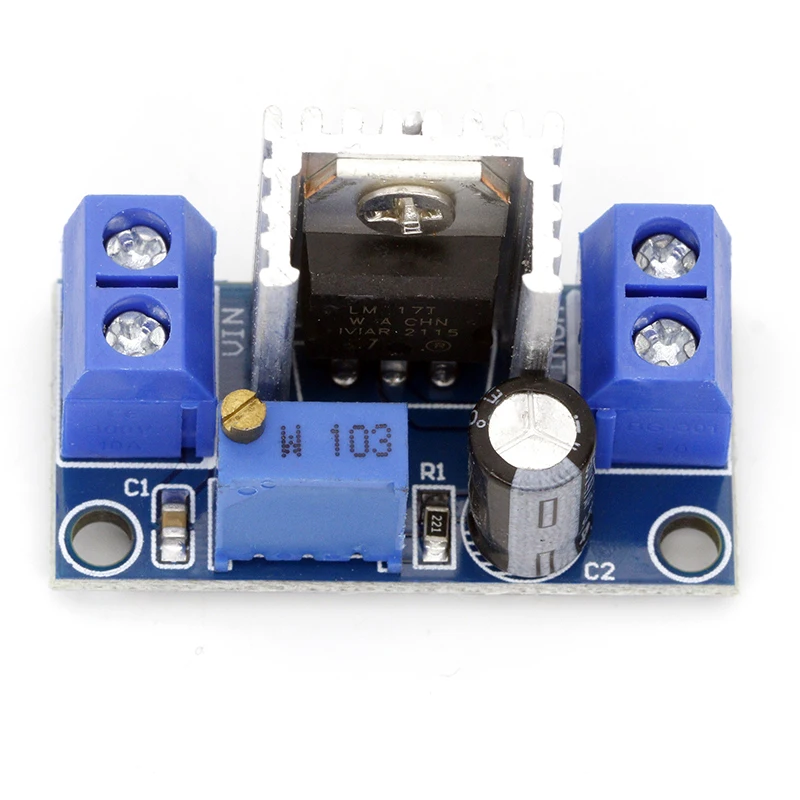 Lm317 Verstelbare Spanningsregelaar Vermogensmodule DC-DC Omzetter Downvoltage Board Verstelbare Lineaire Regelaar