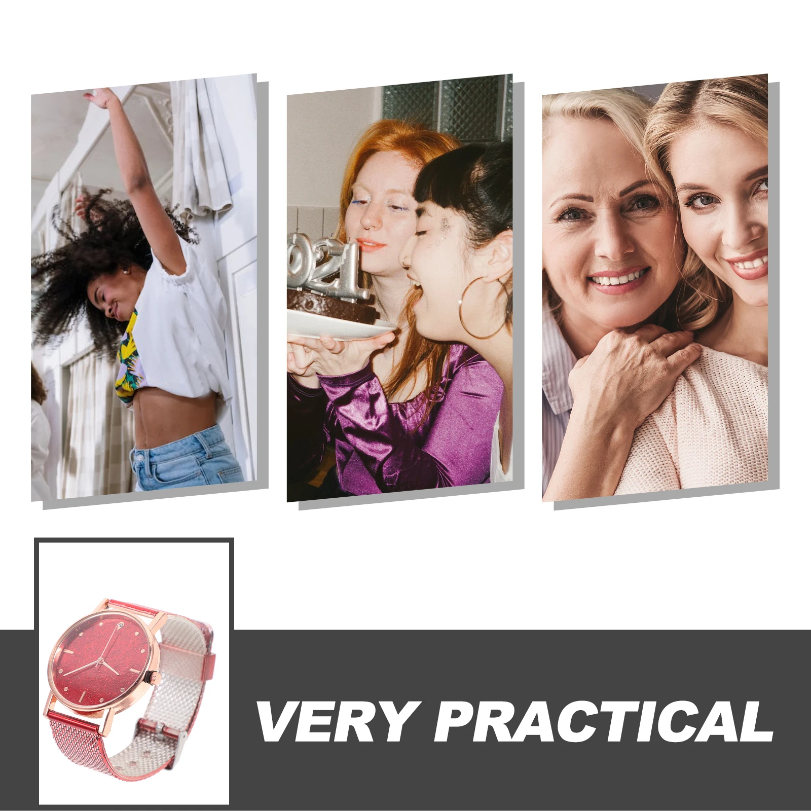 Reloj elegante Sky Lady, esfera de cristal a la moda, diseño ligero y elegante, versátil para todas las ocasiones, reloj de pulsera para mujer