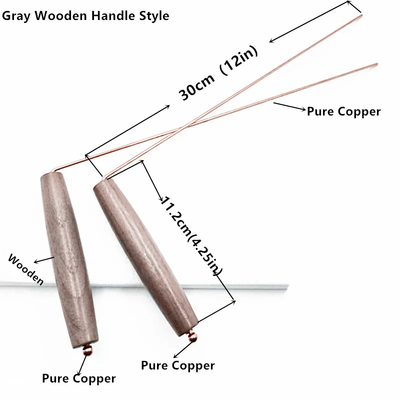 Brass Dowsing Rods - 2Pcs Divining Rods with Bag - Witching Sticks, Spirit Rods - Detect Gold, Water, Yes No Questions, Spirits,