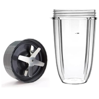 24OZ Cup and Extractor Blade Compatible for Nutribullet Pro 600W/900W Series Blender Accessories