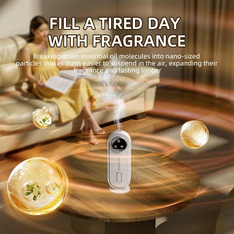 Smart Home Essential Oil Diffuser Automatic Aromatherapy Diffuser Desktop Wall-Mounted for Bathroom Car Office Air Freshener - view 5