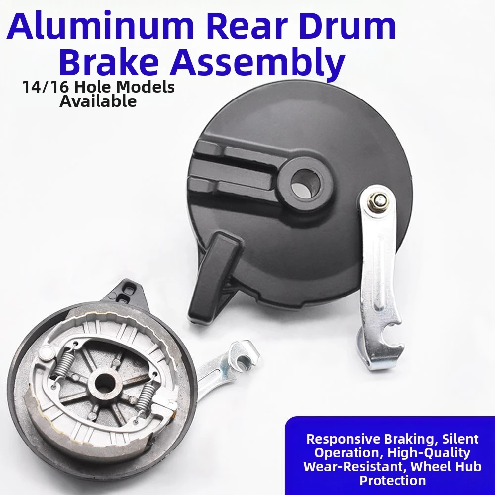 Electric vehicle brake assembly, brake caliper brake pads, universal for electric motorcycles, 110 type drum brake pads