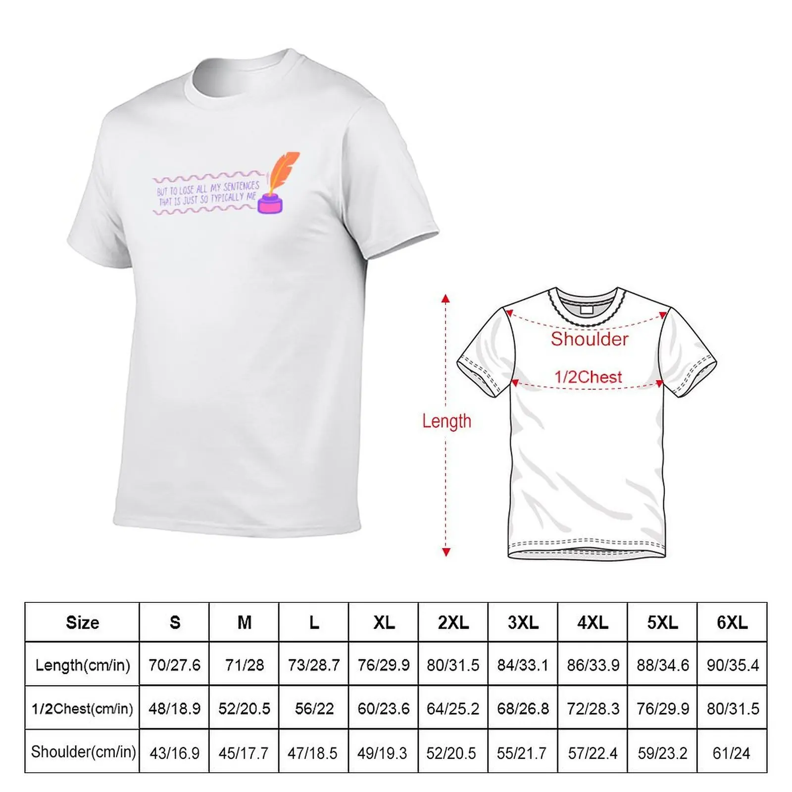 To Lose All My Sentences... Oops! T-Shirt Breathable Mesh Panel T-Shirt