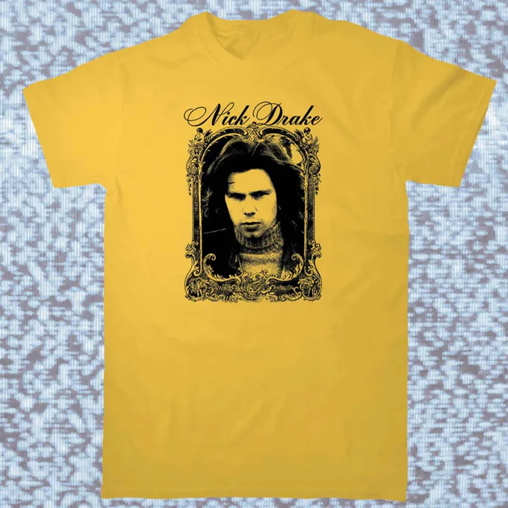 VTG Nick Drake T-shirt Yellow Short sleeve S-5Xl 123