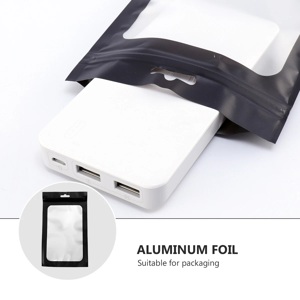 

Aluminum Foil Window Self Food Storage Pouch Lightweight Easy Travel Picnic Party Vacuum Packing Bags
