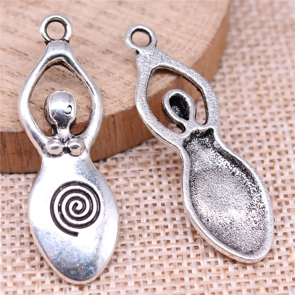 Accesories Goddess Of Fertility Charms Jewelry For Men 39x13mm 10pcs