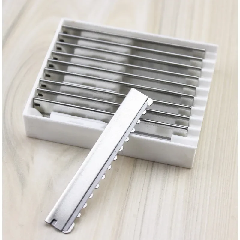 10/20pcs Safety Hair Knife Razor Blades Barber Stainless Steel Hairdressing Trimmer Thinning Cutting Blade Salon Shaving Blade