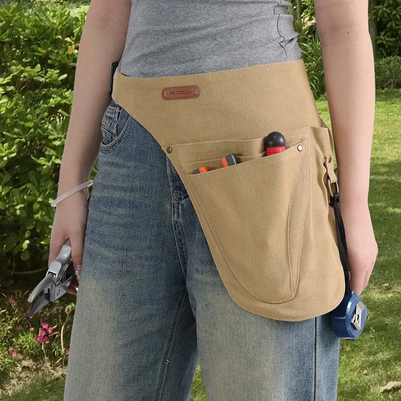 Belt Adjustable Multipurpose Work Apron Waist Pouch Tool Organizer for Handyman Woodworker Construction Plumber Electrician