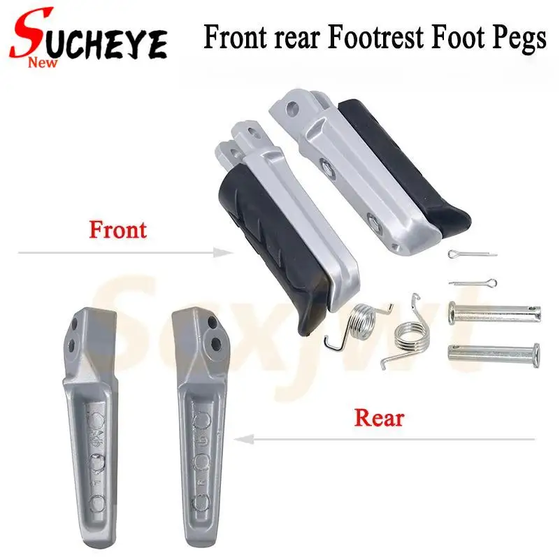 

Motorcycle Front Footrest Foot Pegs Pedals For Honda CB600F CB250 600 250 CBR600 CBR600FS CB400 Foots Bracket Accessories