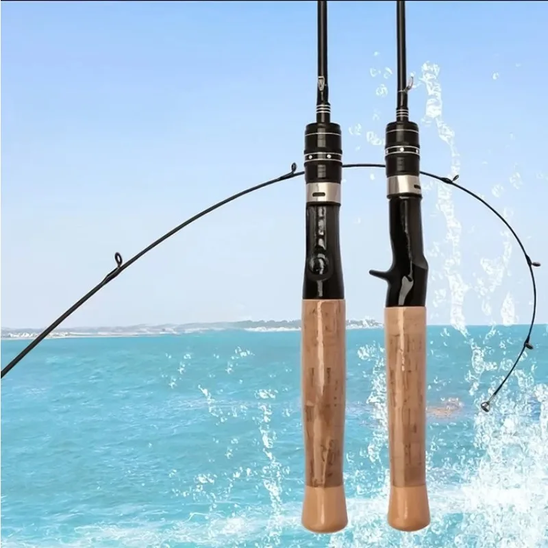 高品質カーボンファイバー製釣り竿、トラウト用スピニングロッド、トラウト用超軽量スピニングキャスティングロッド