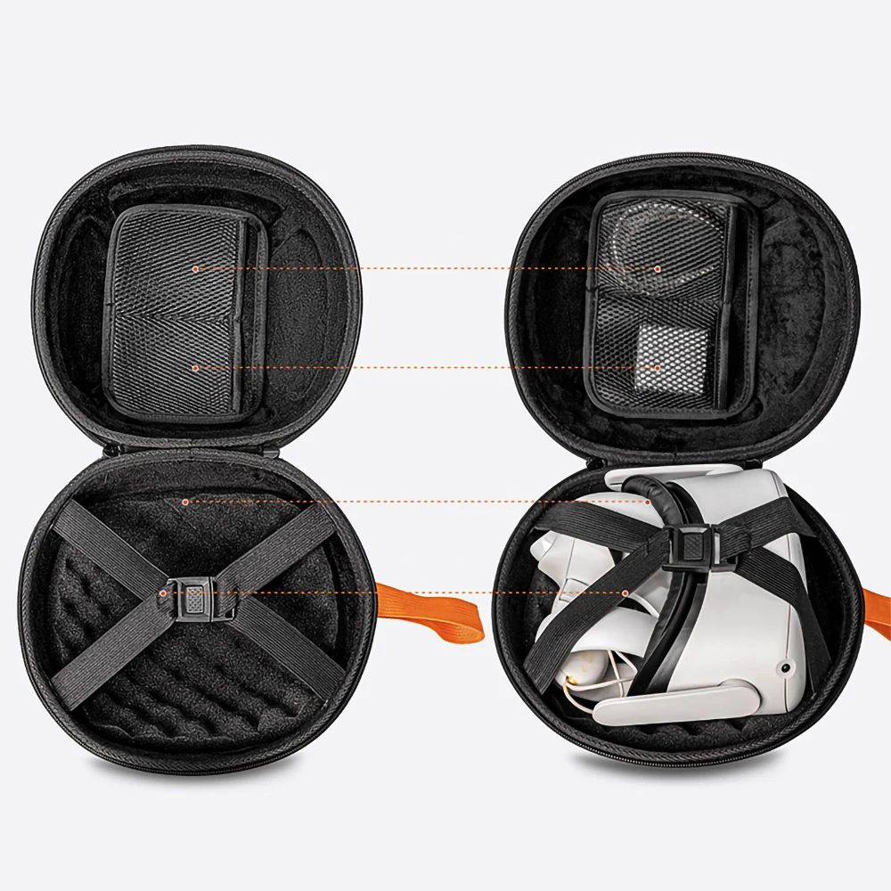 Twarda torba EVA do okularów Oculus Quest 3 VR All-In-One Machine Box Wirtualna rzeczywistość Zintegrowany futerał podróżny do przenoszenia maszynowego