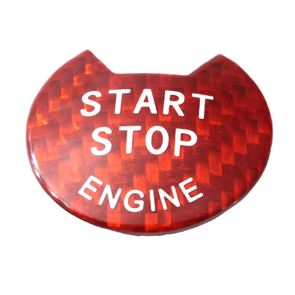 Car Engine Start Stop Push Button Cover for (Red)