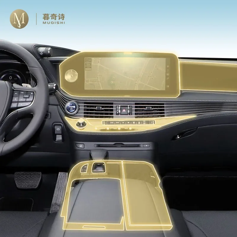 

Предварительная резка салона автомобиля, защитная пленка для краски PPF, консоль, прозрачная/матовая пленка из ТПУ от царапин для Lexus LS 500 2021-2024