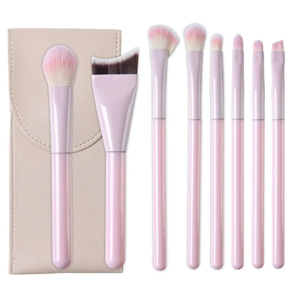 Soft Synthetic Bristles Makeup Brush Set Contouring Fluffy Cosmetic Brush Draw Eyebrows With Bag Eyeshadow Brush For Beginners