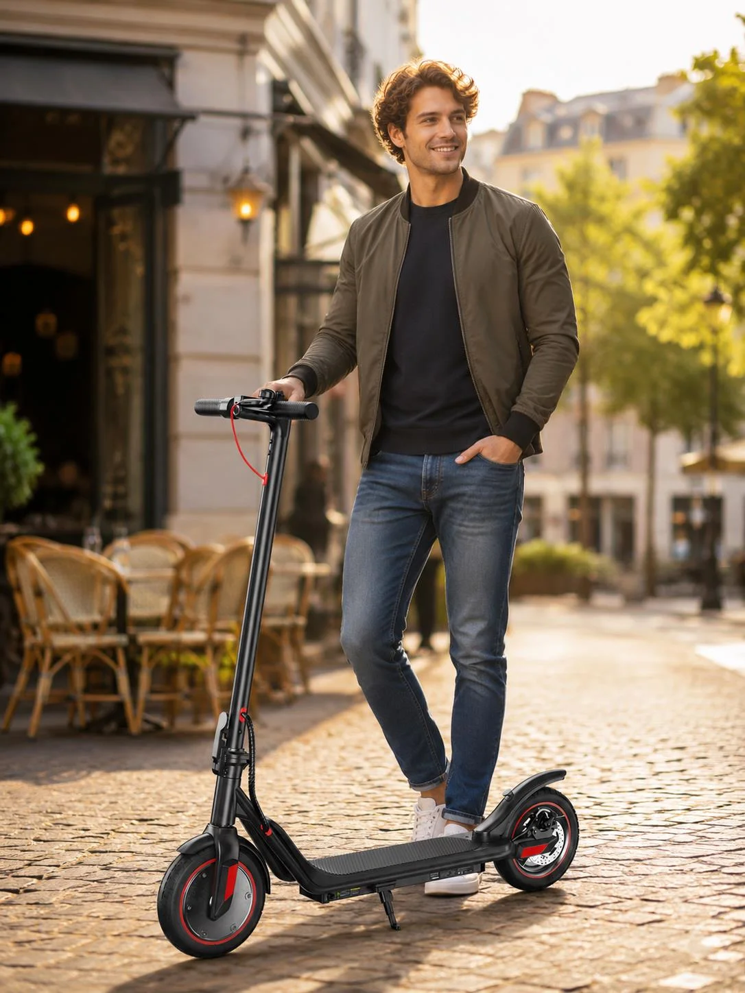 IScooter I9M Elektroroller für Erwachsene 42V7.5Ah Batterie 30Km Reichweite 35Km/h Höchstgeschwindigkeit 10 Zoll Reifen APP-Steuerung Klappbar
