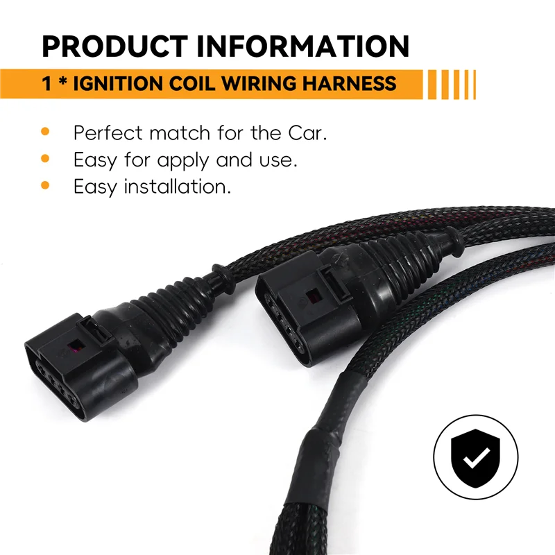 

A04E-1.8T Ignition Coil Wiring Harness Loom For 1997-2006 TT A4 Quattro Golf Jetta Passat Beetle 1.8L Turbocharged
