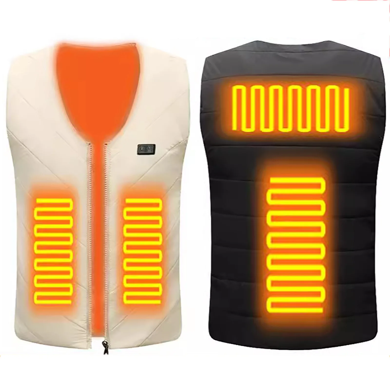 Heated Vest Men Women USB Heated Jacket Heating Vest Thermal Clothing Hunting Vest Winter Universal Heating Thermostatic Jacket