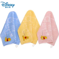 Disney Winnie the Pooh Towel Handkerchief Square Scarf Cartoon Soft Water-absorbing Quick-drying Boy Kids Hand Towel 34x34cm