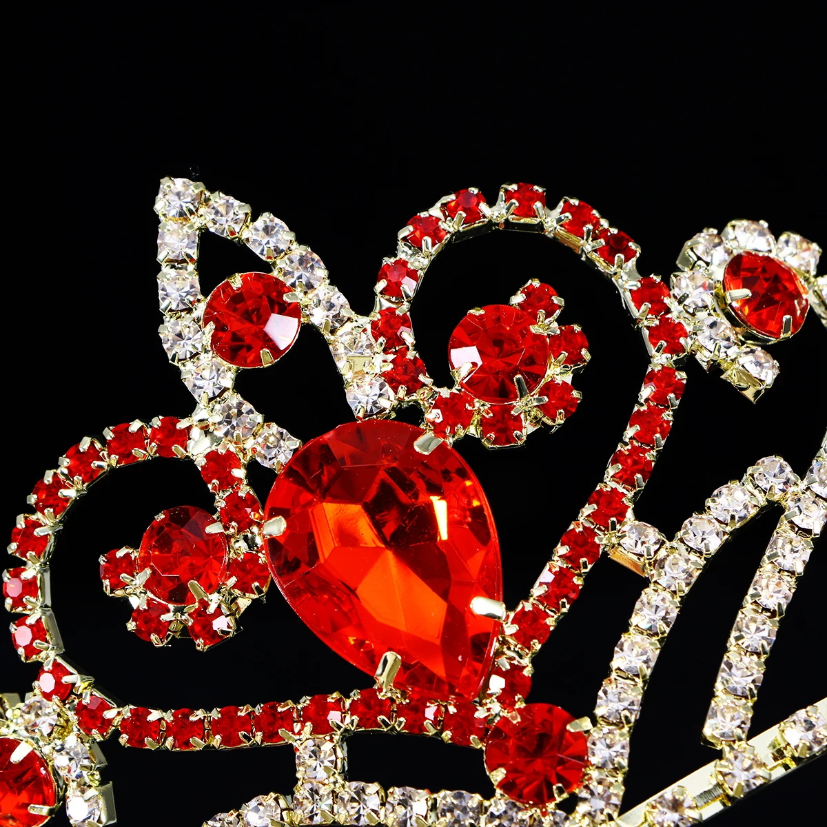 

Crystal Rhinestone Tiara Wedding Headpiece Queen Crown Bridal Tiaras Headb Prom Party Accessories Anti Rust Elegant Shining
