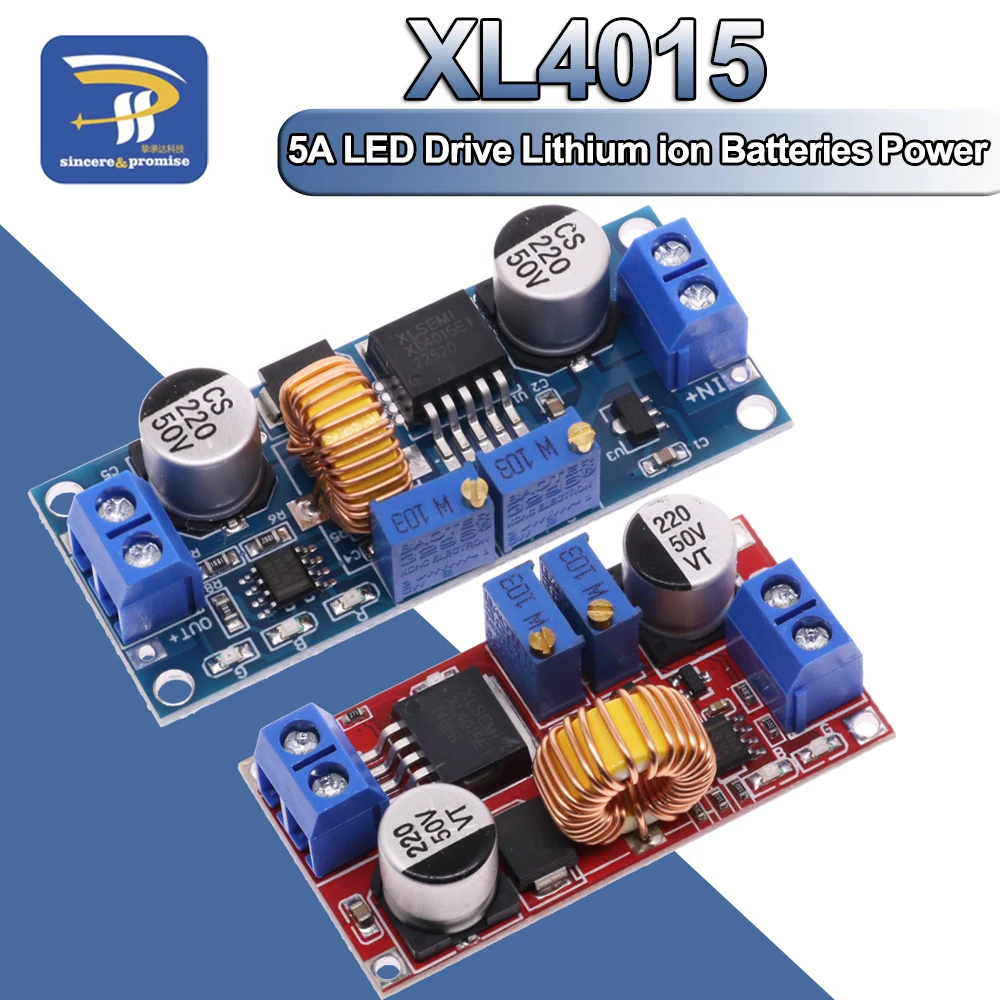 XL4015 5A DC do DC CC bateria litowa płytka ładująca konwerter zasilanie Led moduł obniżający ładowarka litowa XL4015 E1