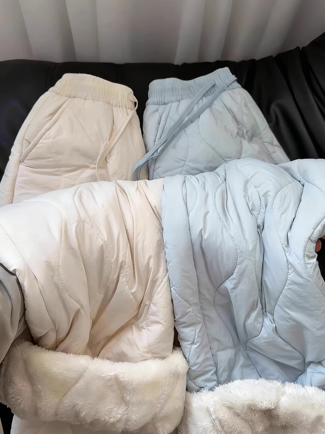 

Thiened Winter Ski Pants Men's Lamb Velvet Fce Lined Wide Leg Pants Cold Proof Cotton Trousers Youth Faion Home Wear