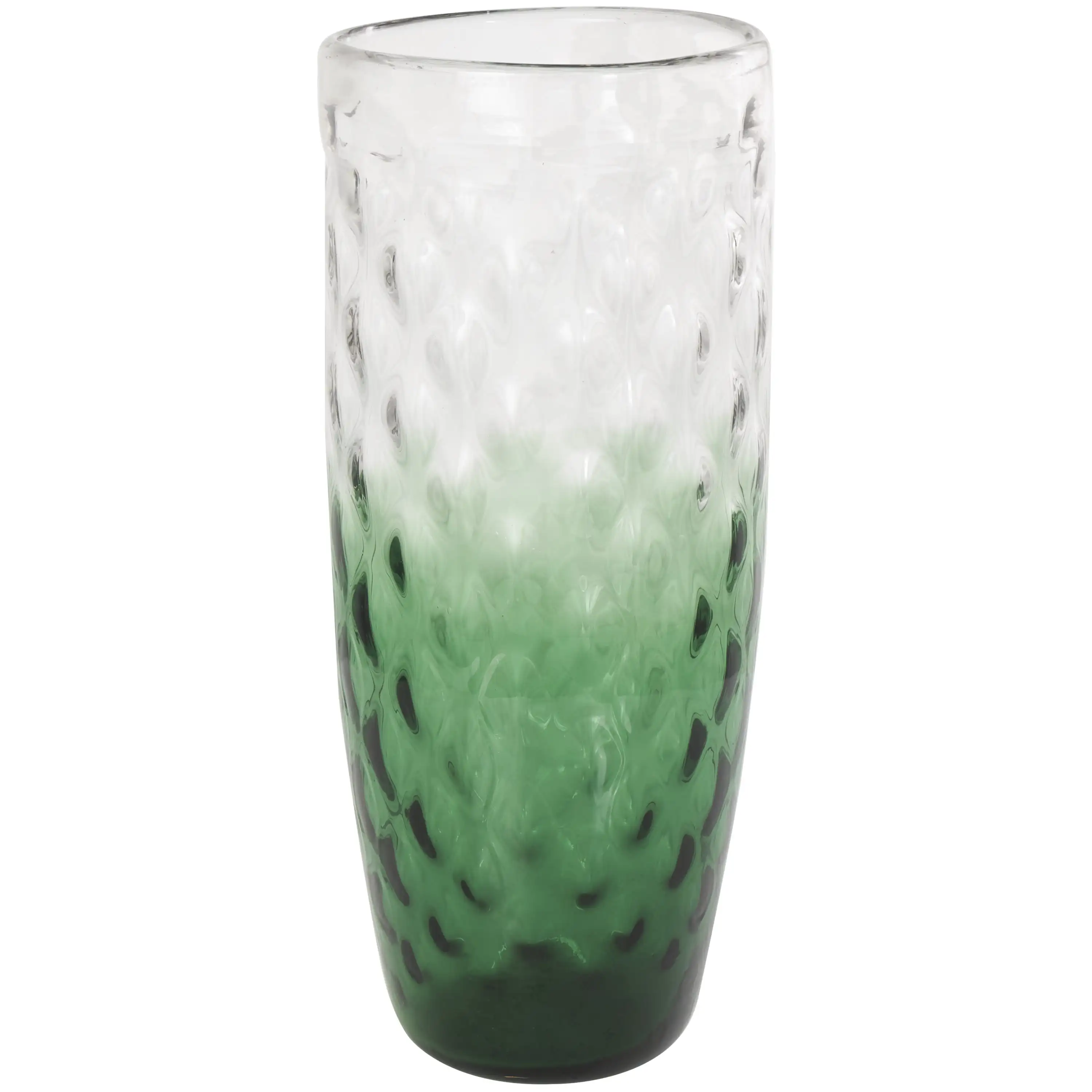 

20 Handmade Ombre Green Glass Vase