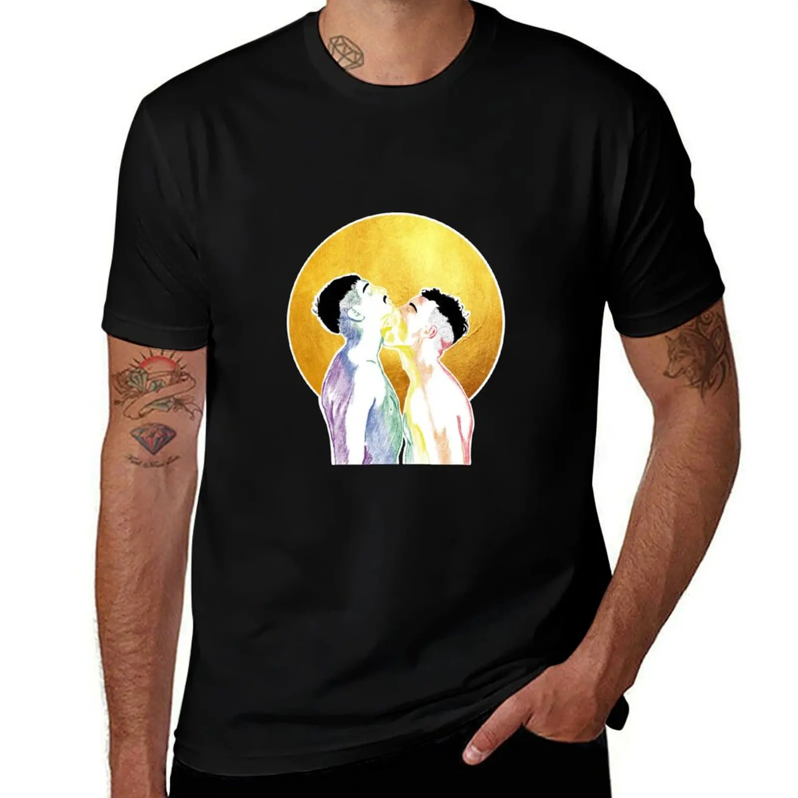 

GOLDEN LOVE T-Shirt anime tshirt funny t shirts dark humor T-Shirt
