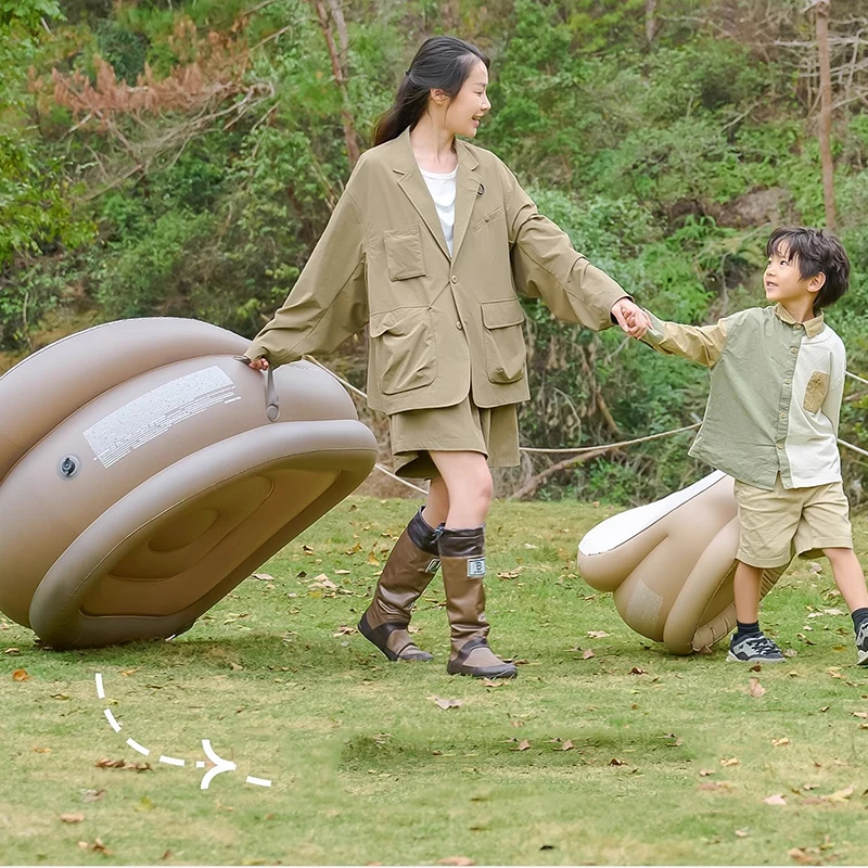 북유럽 미니멀리스트 거실 소파, 팽창식 레이지 이불 안락 의자, 럭셔리 야외 소파, 파티오, 텀보나스, 플레이야 뒤뜰 가구