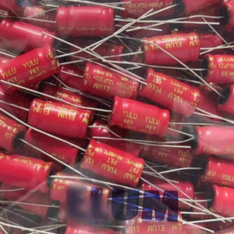 

10PCS 100V 12UF 12UF 100V High-Low Frequency Division Non-Polarized NP Axial Horizontal Electrolytic Capacitor 10X20