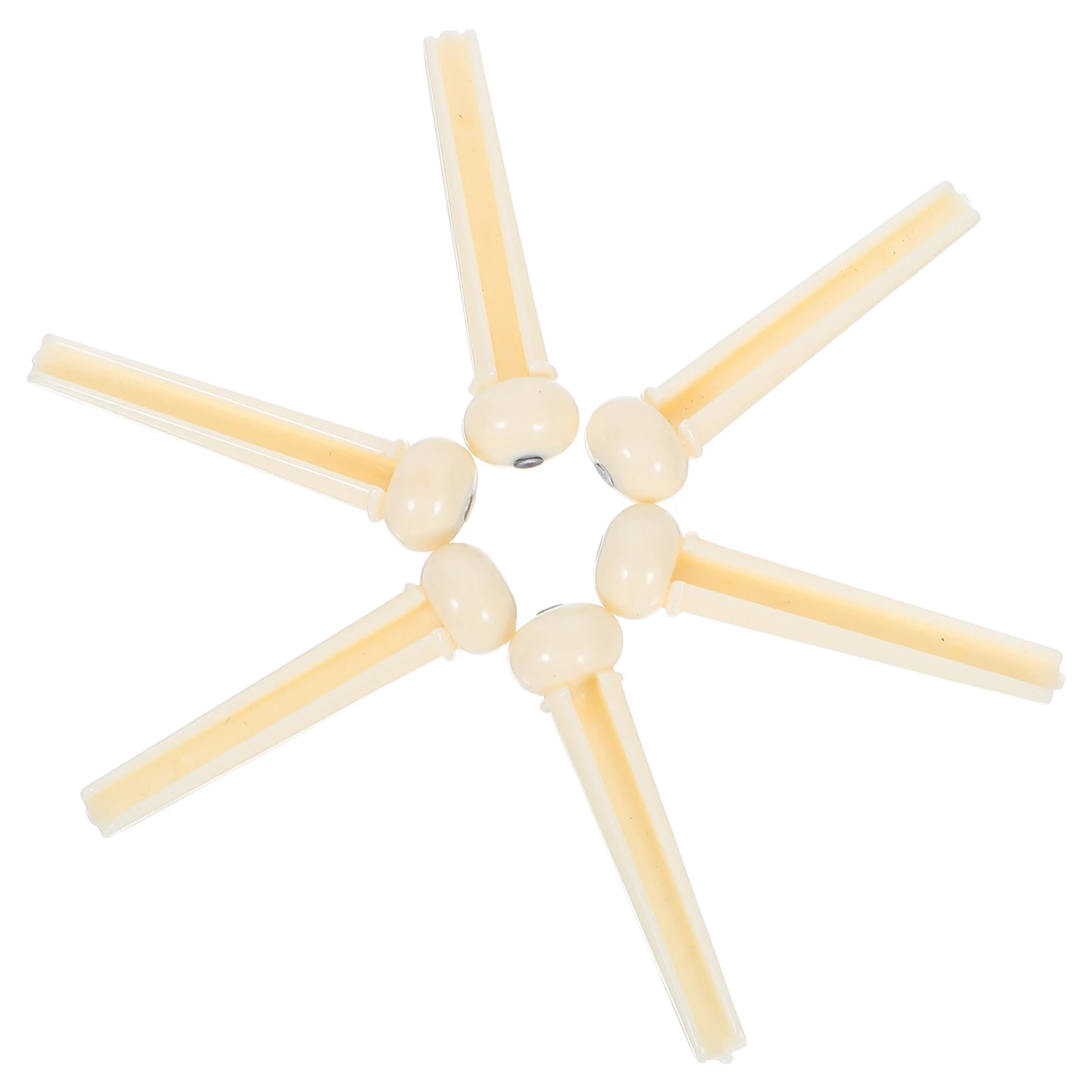 

6pcs Acoustic Guitar Bridge Pins Brass Tone Pin For 6-String Guitar Replacement Parts Sturdy Standard Size Fit Fenda