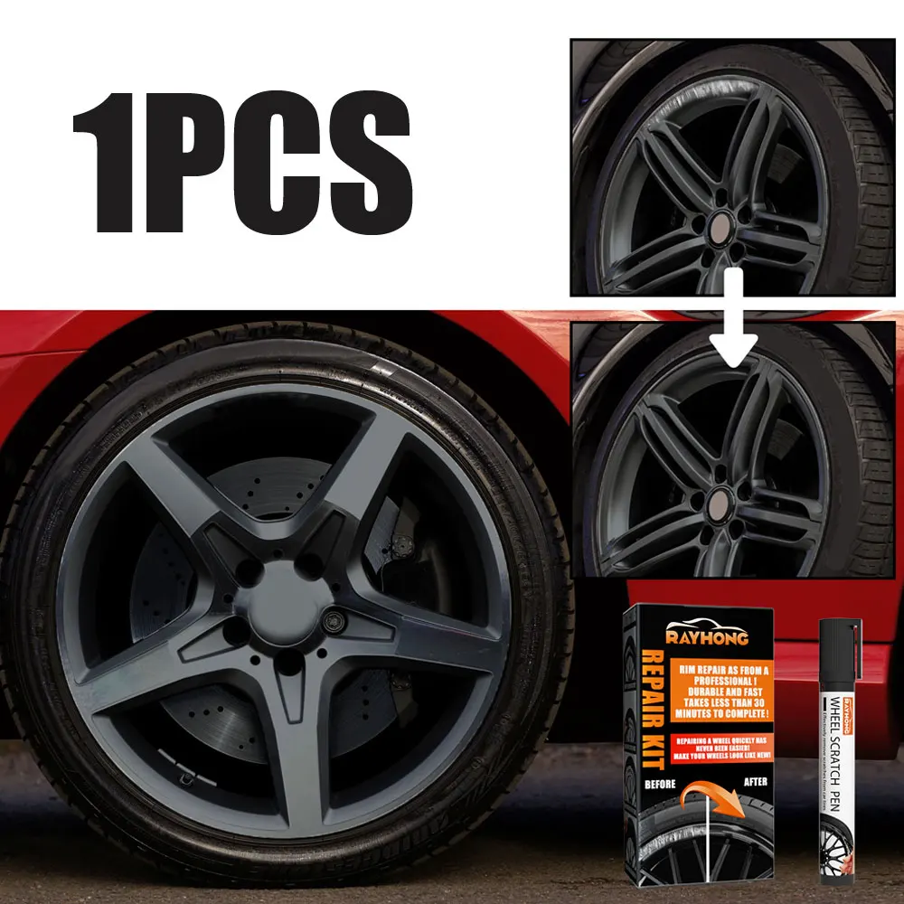 

1PC Car Universal All Colors Wheel Rim Scratch Repair Kit Markers Fillers for Rims Quick and Easy To Use Auto Paint Accessories