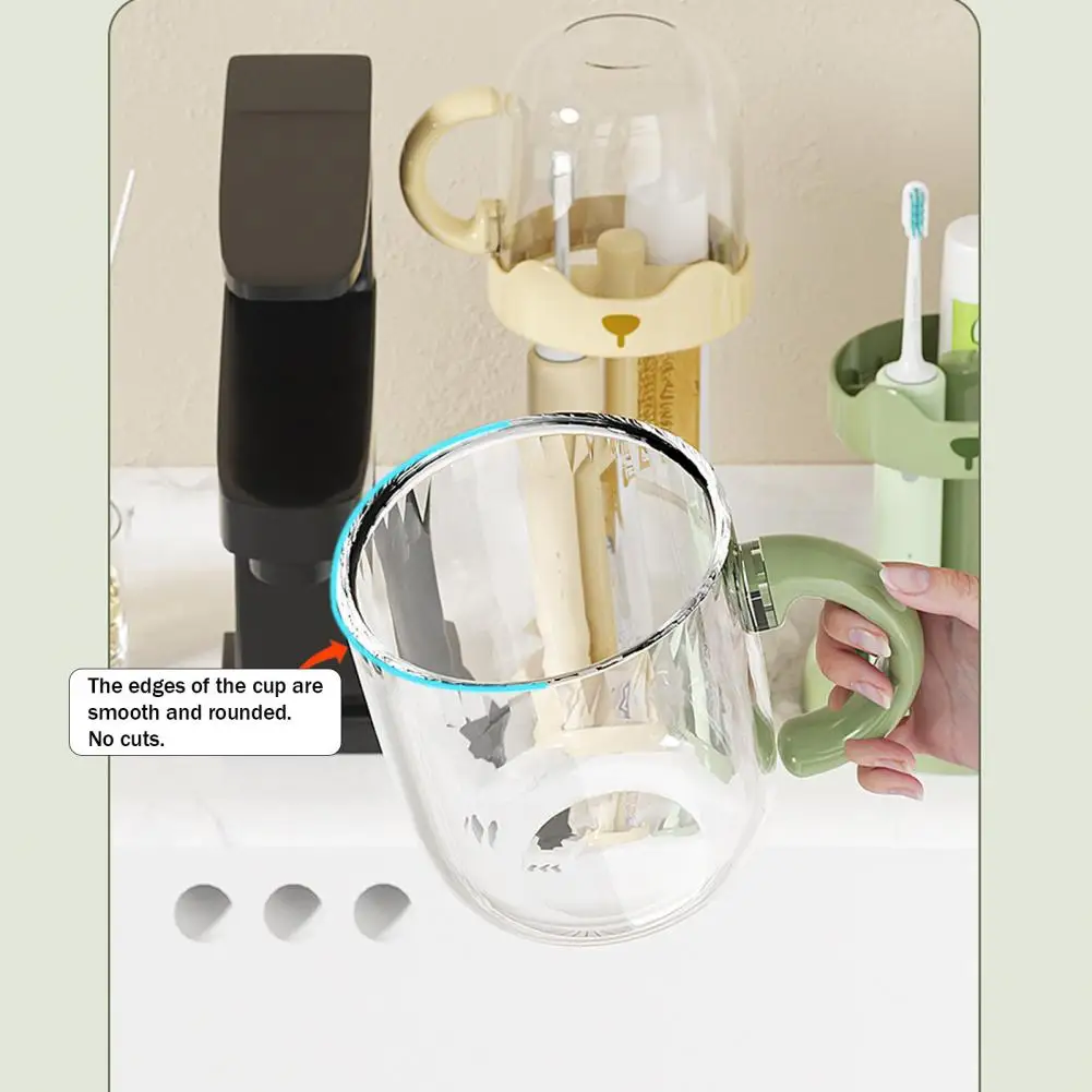Toothpaste Storage Case Travel Toiletry Set with Mouthwash Cup Toothbrush Station Organizer Toothpaste Storage for Bathroom