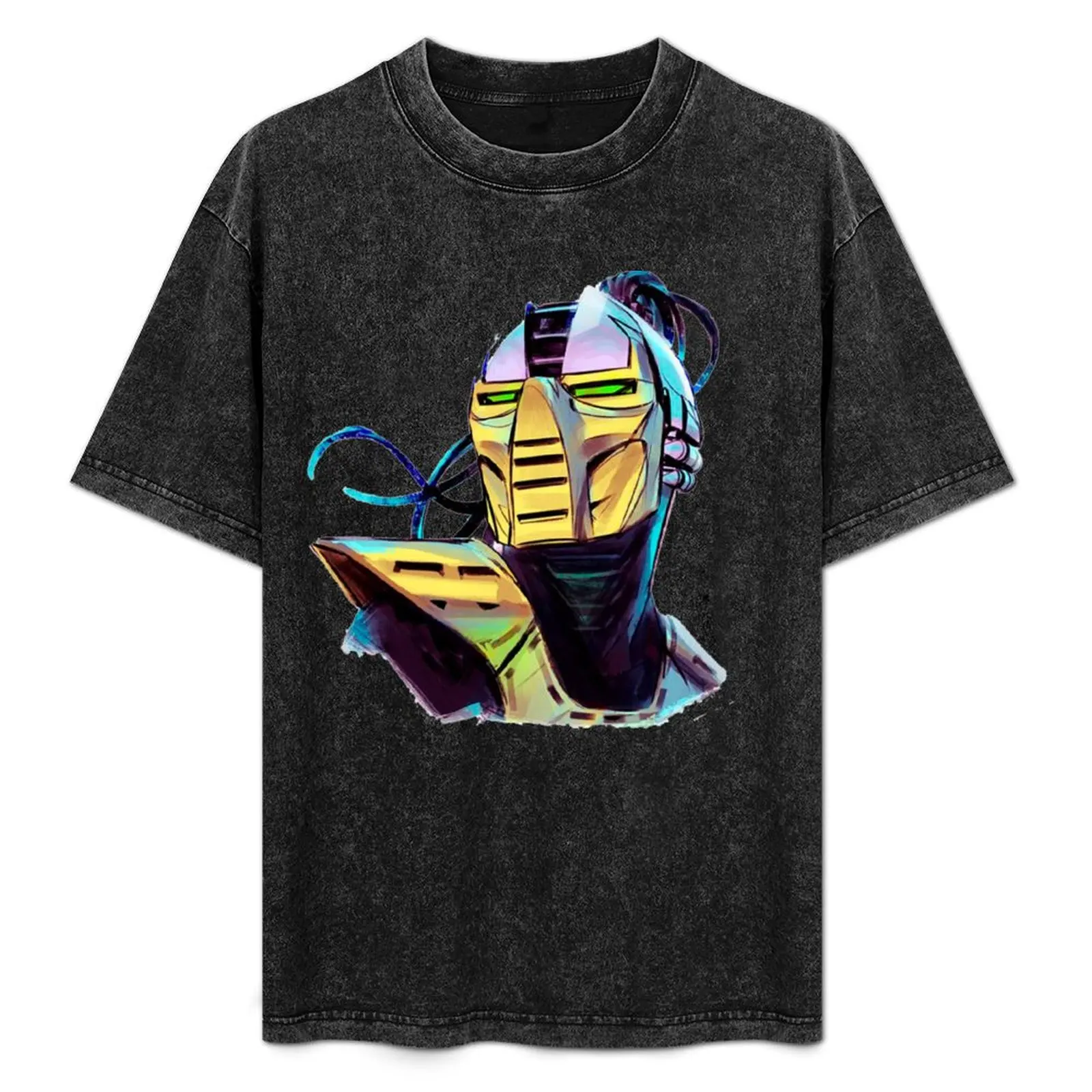 

Mortal Kombat Cyrax Minimal Art T-Shirt Sun Protective Outdoor Tee Top