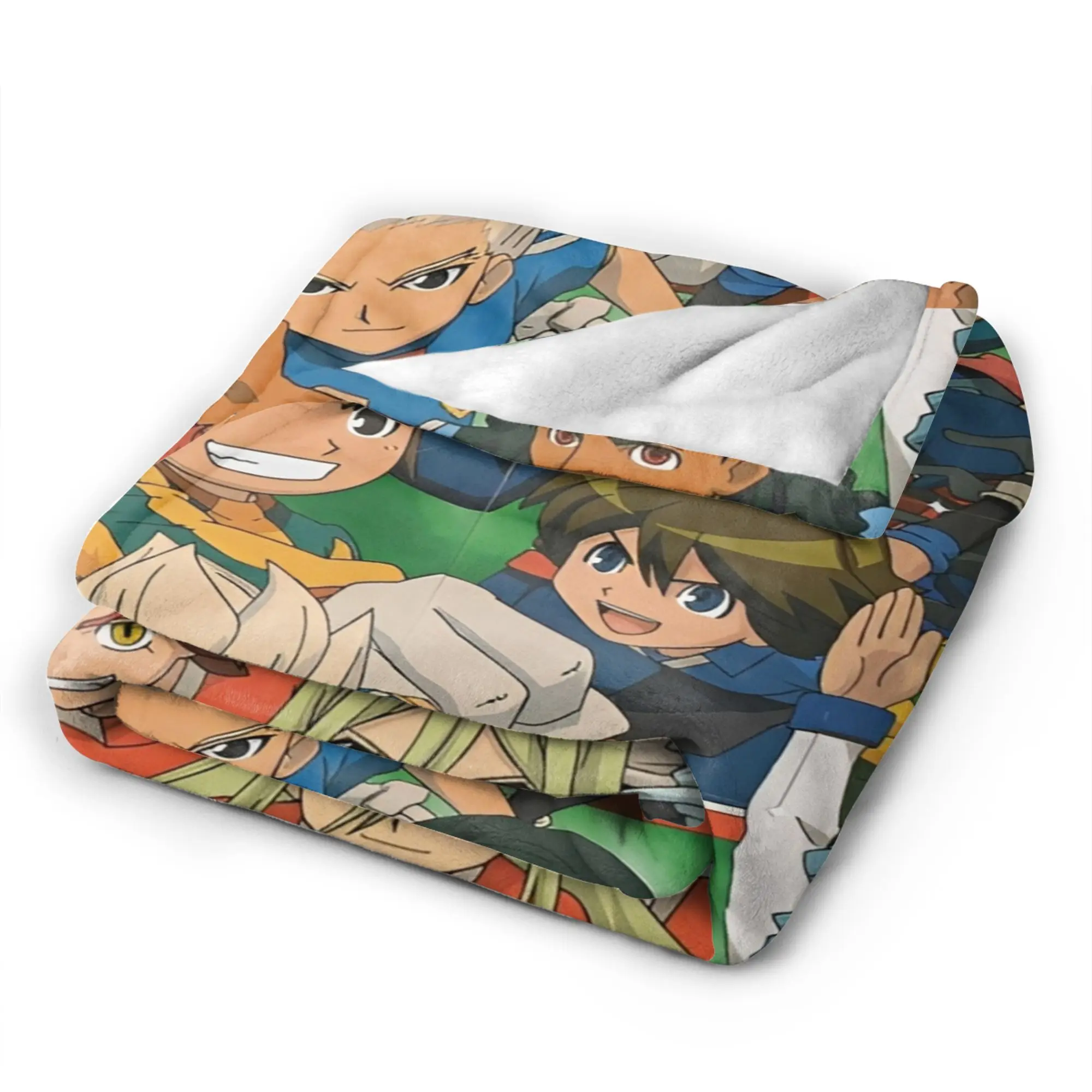 Warm Blankets Camping Hot Game I-InazumaS Eleves Bedding Throws  Flannel Bedspread For Couch Bed Aesthetic Sofa Bed Cover
