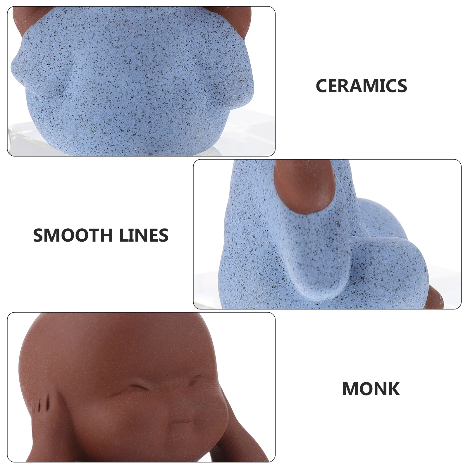 

Monk Decor Desktop Table Statue Tea Pet Buddha Creative Special Design Space Saving No Harm Tasteless Monks Figurine