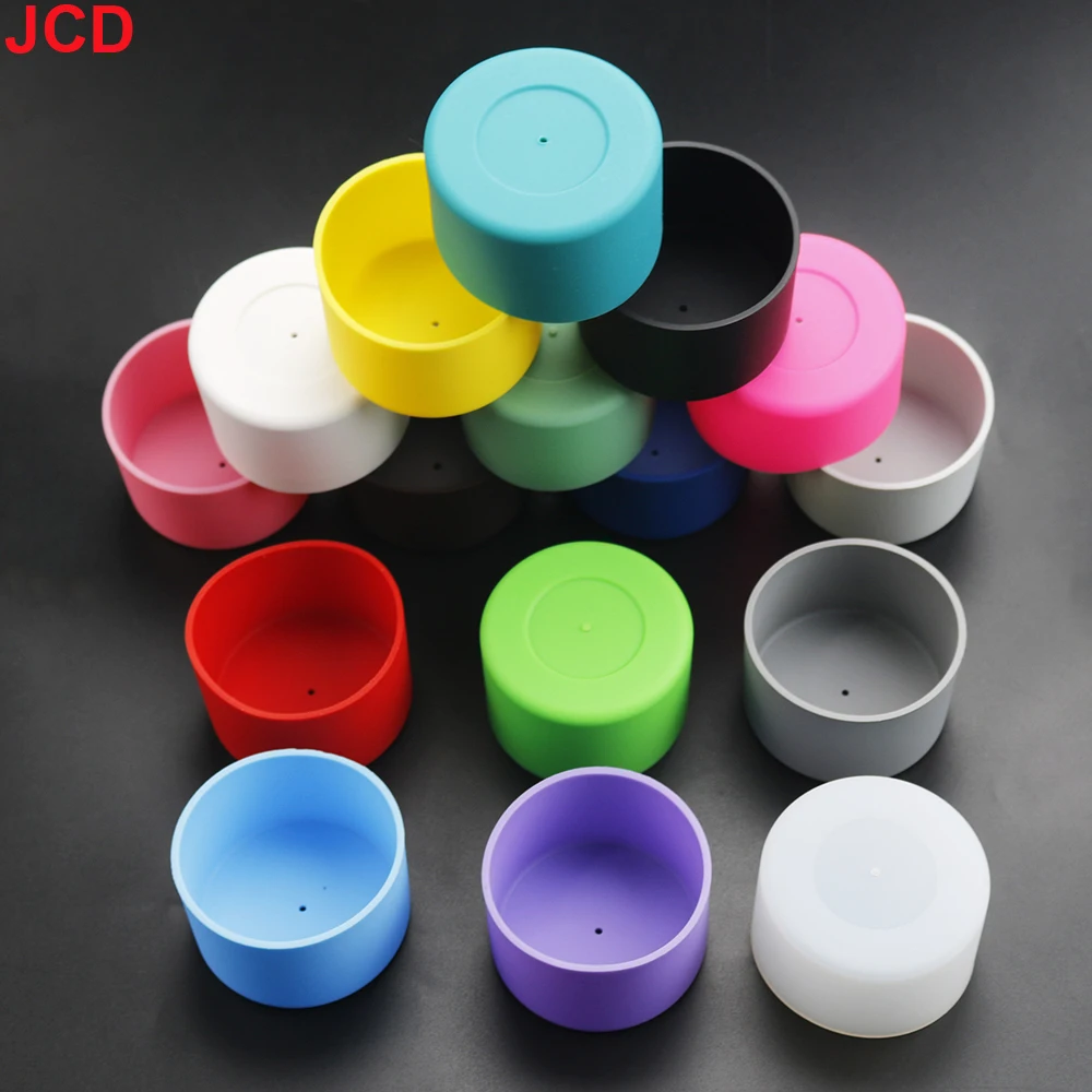 1 stücke 6,5 cm für ein besseres Leben weiche Silikon becher untere Schutzhülle für Glas Wasser Tee flasche Anti-Schaden-Zubehör – Detail 2