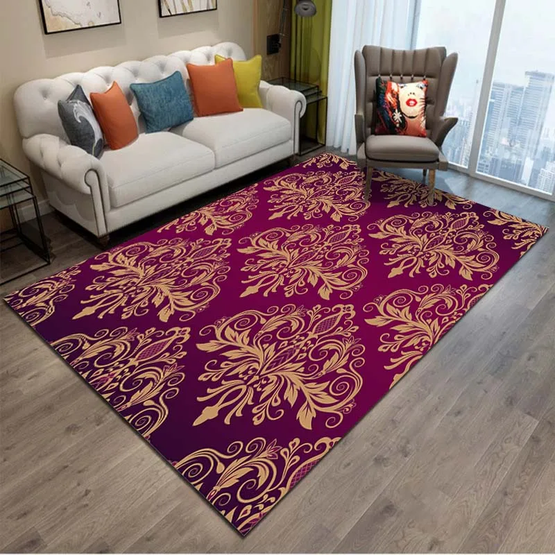 

15 Sizes European Rococo Medieval Pattern Decorative luxurious Rug Modern House Living Room Floor Mate Bedroom Carpet Mat Gift