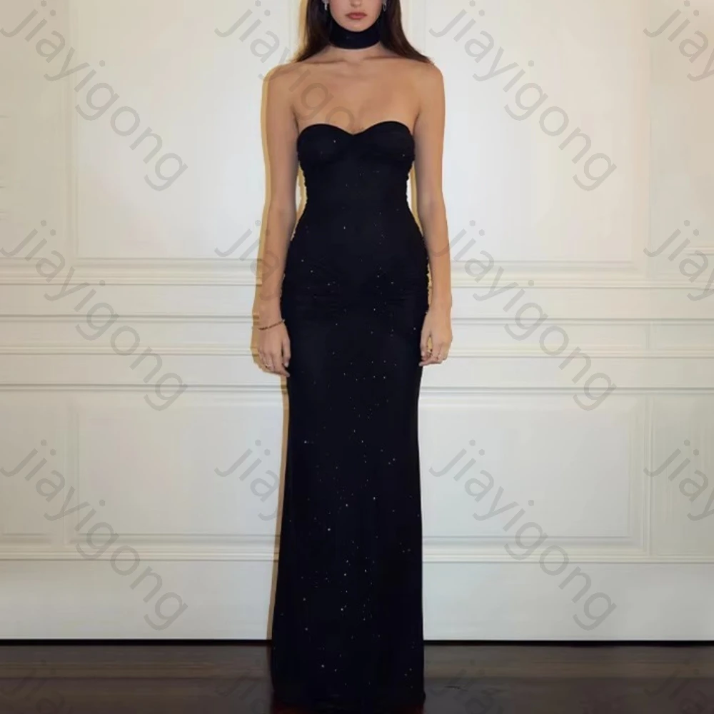 فساتين سهرة مثيرة مكشوفة الكتف بدون أكمام فستان المشاهير الأنيق رائع عالي الجودة للحفلات الراقصة حسب الطلب