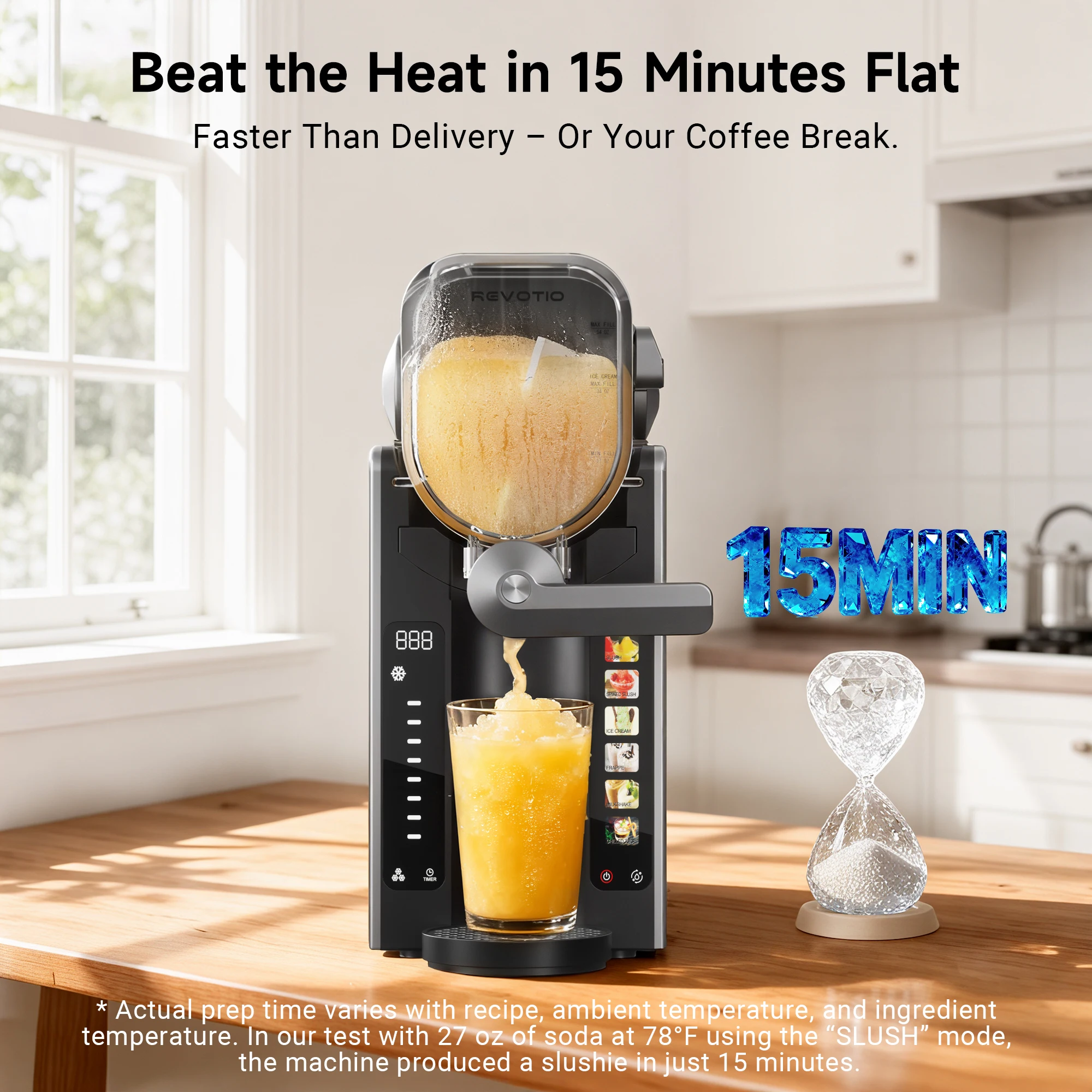 آلة Slushie لا حاجة إلى الثلج آلة Slushy للمنزل مع وظيفة التنظيف الذاتي صانع المشروبات الاحترافي المجمدة Margaritas