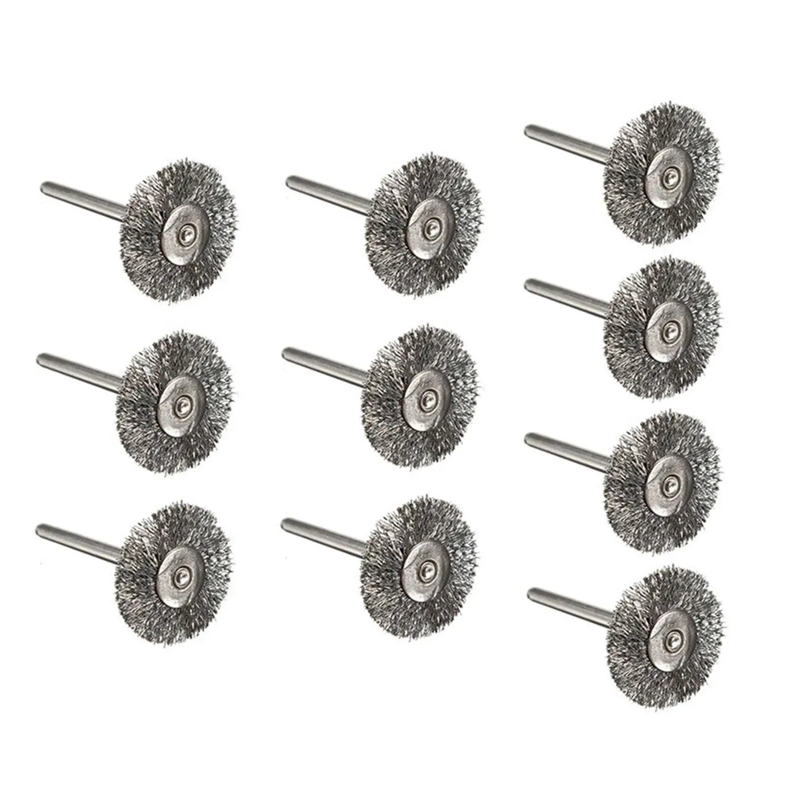 10 Pieces Steel Wire Brush Cleaning Rust And Abrasive Replacement